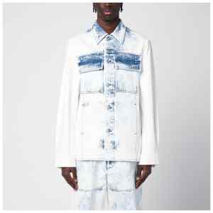 Dries Van Noten Faded blue denim shirt
