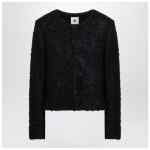 the garment Recycled wool blend black Vienna jacket