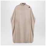 the garment Beige wool-blend cape