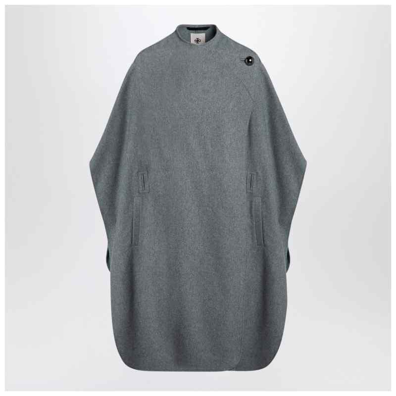 the garment Grey wool-blend cape, theFeinheit