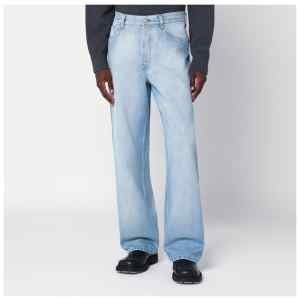 Dries Van Noten Light blue faded jeans