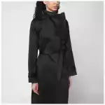 the garment Black cotton-blend Kelly trench coat