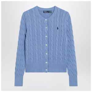 Polo Ralph Lauren Light blue cable-knit cotton cardigan