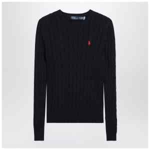 Polo Ralph Lauren Navy cotton cable-knit sweater