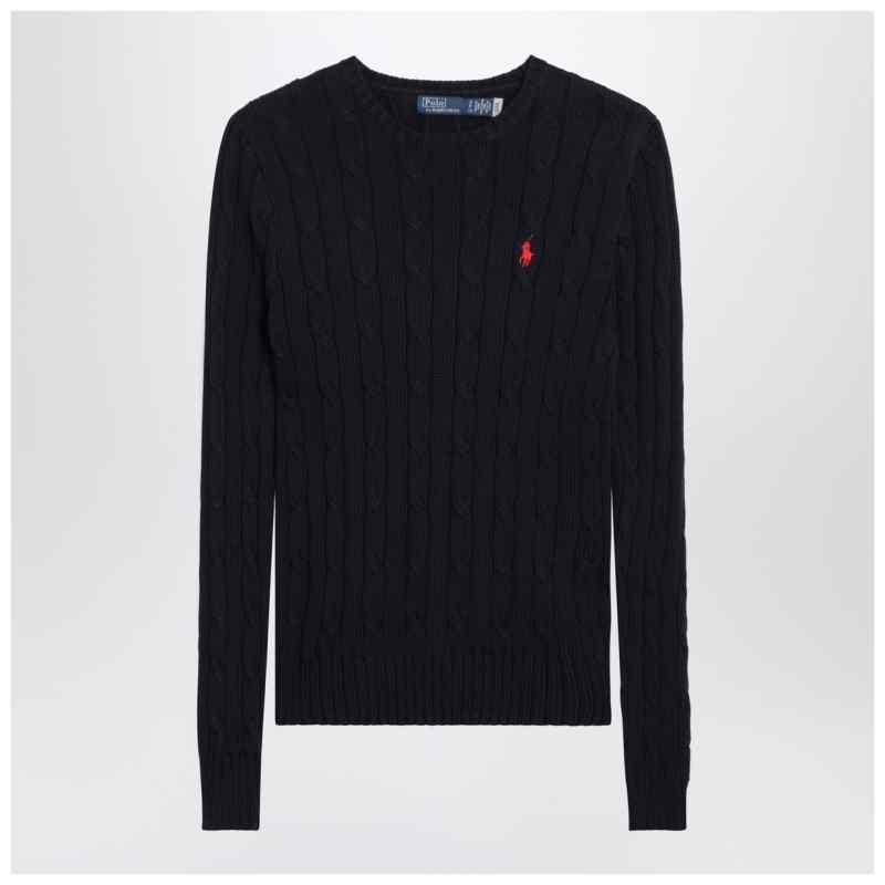 Polo Ralph Lauren Navy cotton cable-knit sweater, theFeinheit