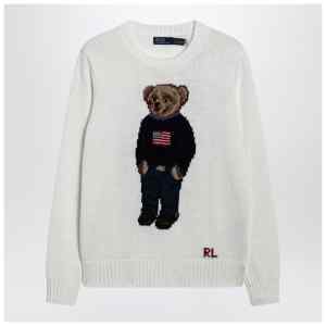 Polo Ralph Lauren White Polo Bear sweater