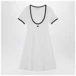 Courrèges Black/white mini dress in cotton