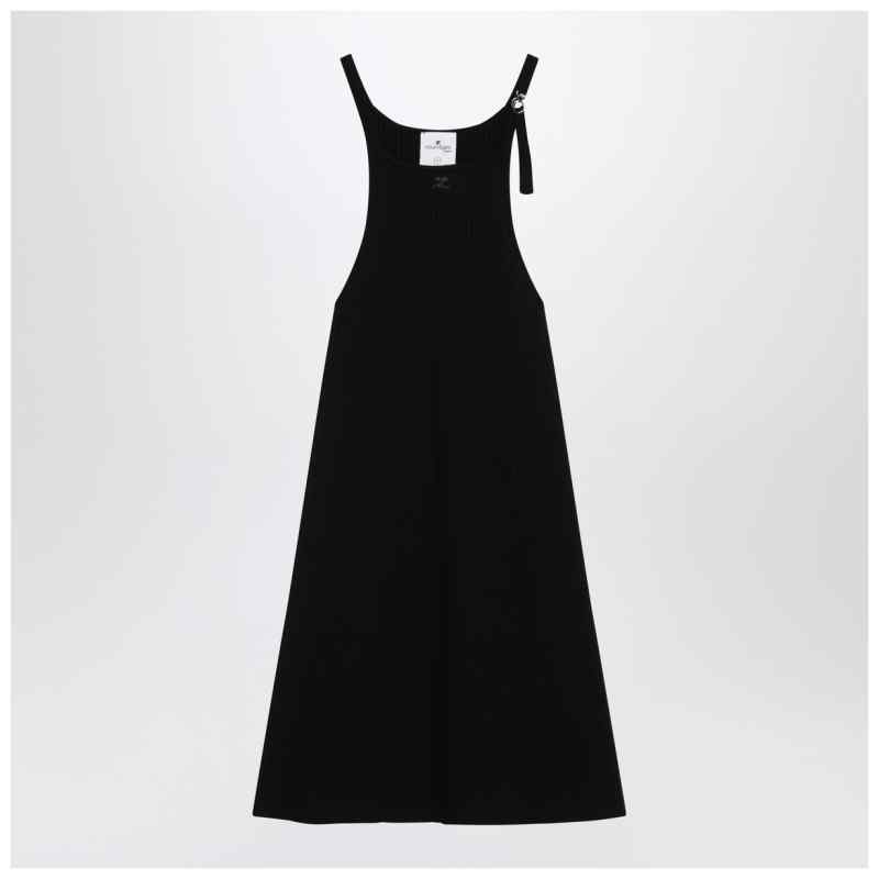 Courr&egrave;ges Black ribbed mini dress, theFeinheit