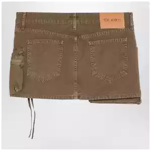 The Attico Fay khaki cargo miniskirt