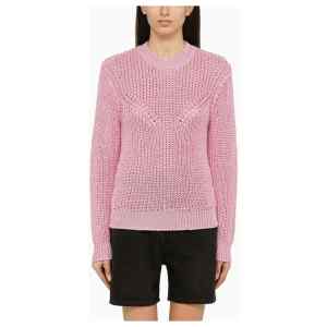 ISABEL MARANT Recycled polyester pink crew-neck jumper