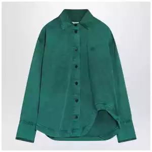 The Attico Green cotton shirt