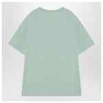 The Attico Mint green asymmetrical oversize T-shirt