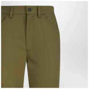 The Attico Military green wool gabardine trousers