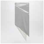 The Attico Asymmetric grey mélange cotton skirt