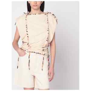ISABEL MARANT Top Zohra écru in cotton