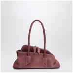 The Attico Pink suede La Passeggiata small bag