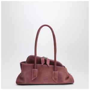 The Attico Pink suede La Passeggiata small bag