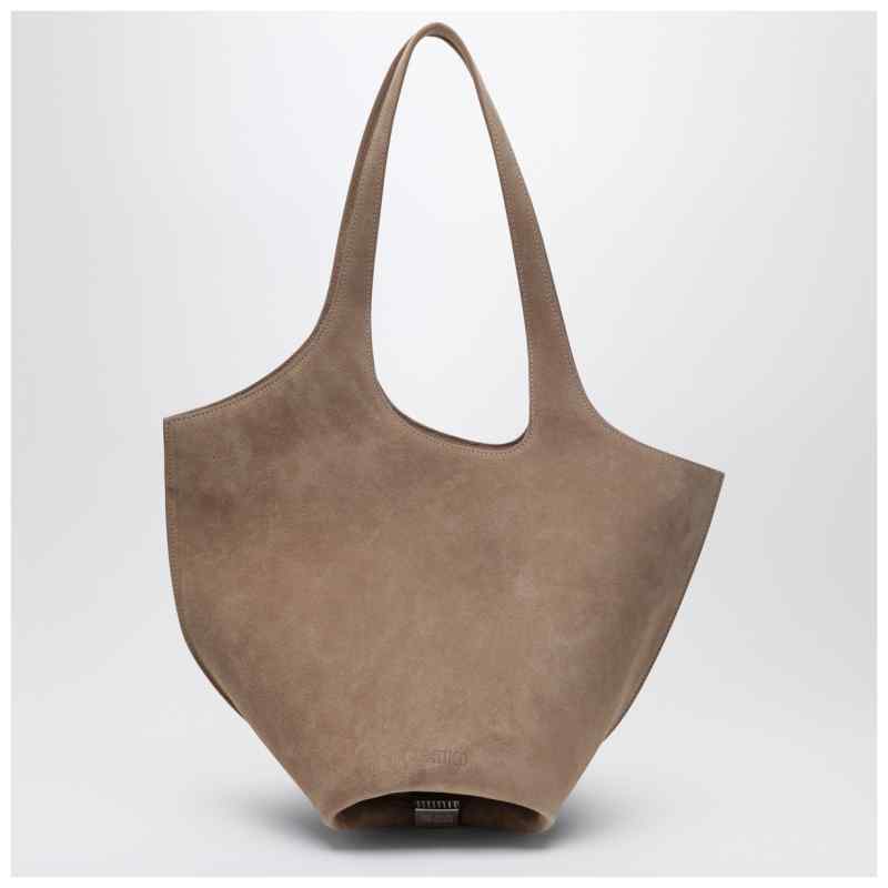The Attico Tobacco-coloured suede La Scoop medium bag, theFeinheit