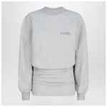 The Attico Grey mélange mini dress in cotton blend