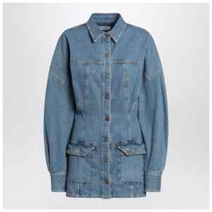 The Attico Light blue denim mini dress