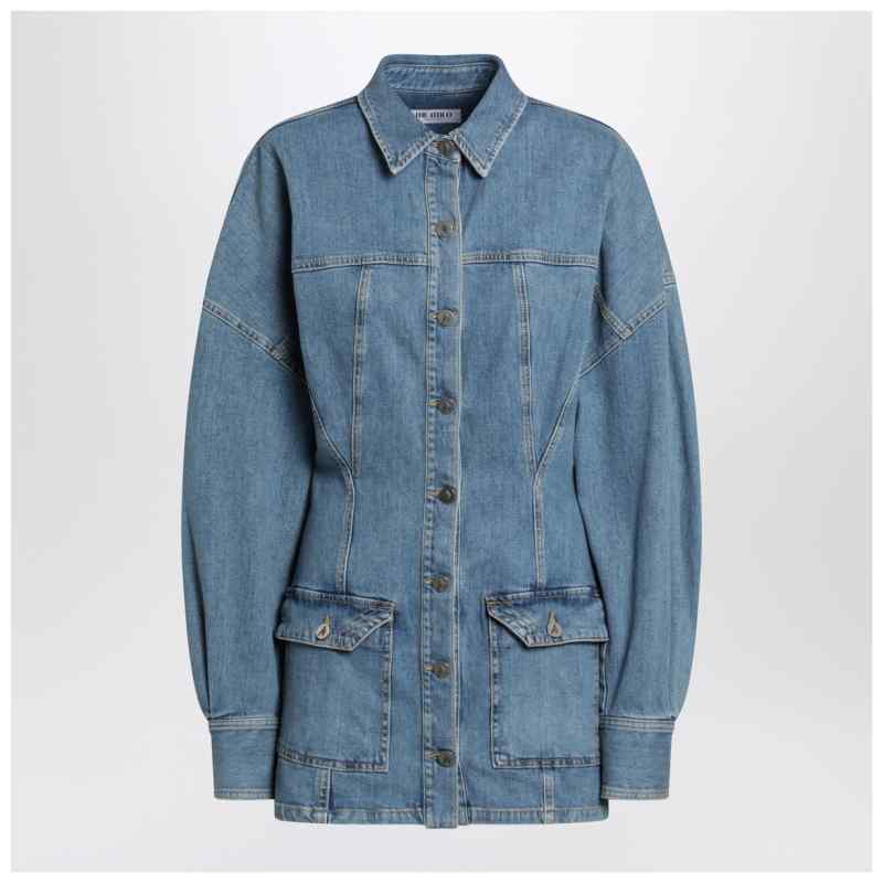 The Attico Light blue denim mini dress, theFeinheit