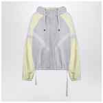 The Attico Grey/light yellow bomber sweatshirt