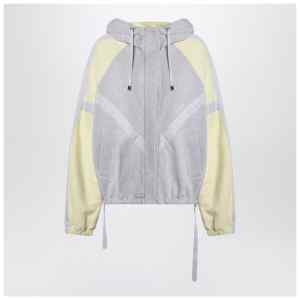 The Attico Grey/light yellow bomber sweatshirt