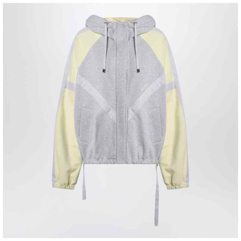 The Attico Grey/light yellow bomber sweatshirt, theFeinheit