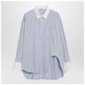 The Attico Light blue/white striped shirt