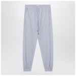 The Attico Light blue/white striped trousers