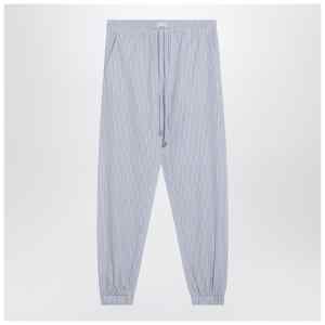 The Attico Light blue/white striped trousers