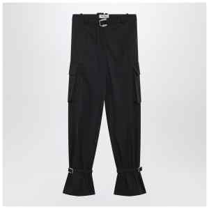 The Attico Black nylon trousers