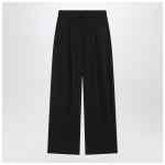 Moncler X Edward Enninful Black wool-blend trousers