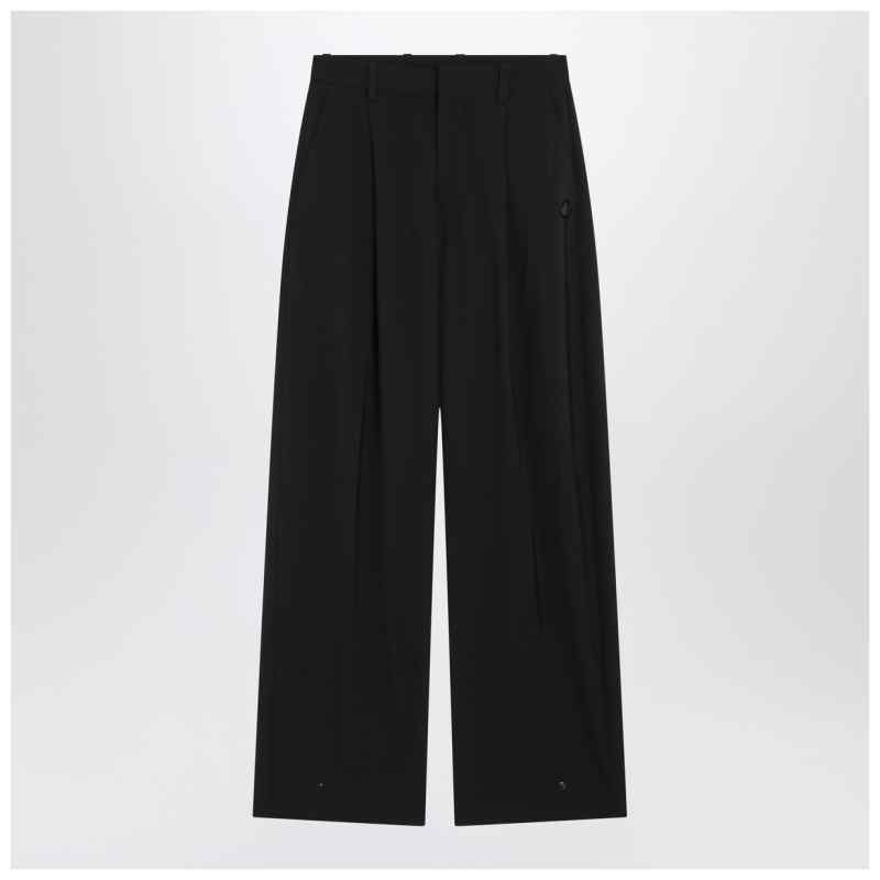 Moncler X Edward Enninful Black wool-blend trousers, theFeinheit