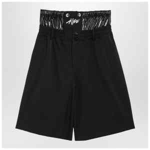 Moncler X A$AP Rocky Black nylon blend Bermuda shorts