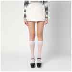 Marc Jacobs Ivory textured tweed mini skirt