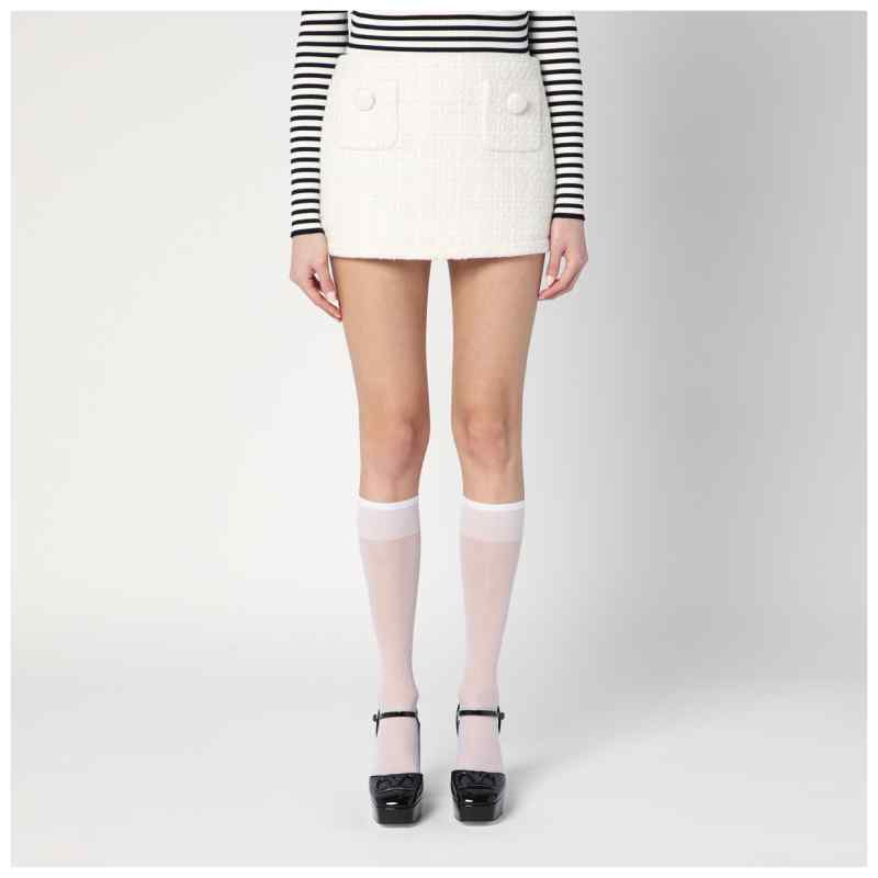 Marc Jacobs Ivory textured tweed mini skirt Marc Jacobs Ivory textured tweed mini skirt, theFeinheit