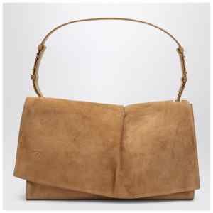 Christian Louboutin Baggy small beige shoulder bag in suede