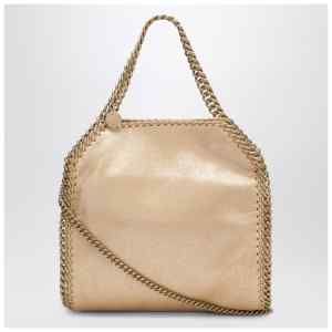Stella McCartney Falabella Mini Tote Bag in Light Gold