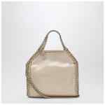 Stella McCartney Gold metallic micro Falabella tote bag