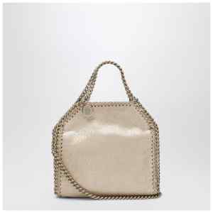 Stella McCartney Gold metallic micro Falabella tote bag