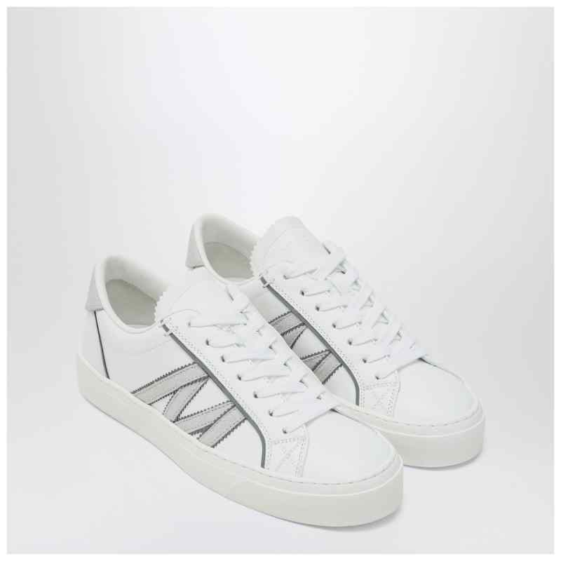 Moncler White leather Monaco2 sneakers, theFeinheit
