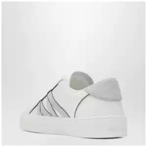Moncler White leather Monaco2 sneakers