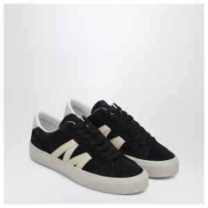 Moncler Monaco2 navy blue suede trainer