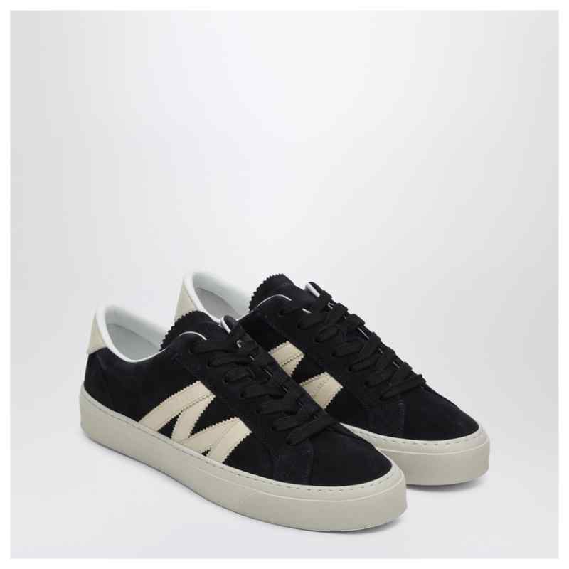 Moncler Monaco2 navy blue suede trainer, theFeinheit