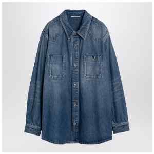 Valentino Blue denim shirt with V detail