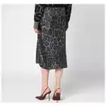 Stella McCartney Leopard midi skirt with knot