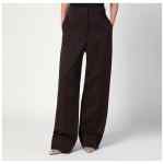 Stella McCartney Straight leg trousers in plum wool