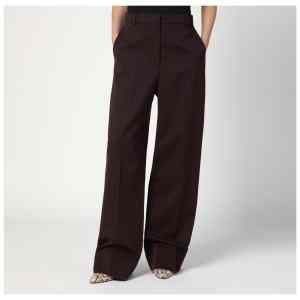 Stella McCartney Straight leg trousers in plum wool