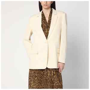 Stella McCartney Single-breasted jacket in butter colour